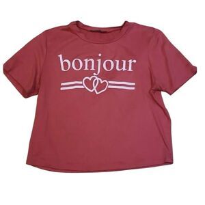 ♡Bonjour♡ Crop Tee, T-shirt, West Coast Love